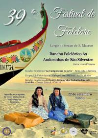 39. Festival de Folclore R. F. As Andorinhas de So Silvestre